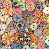 🔘 juvale wood buttons for crafts: 450 pack, 2 hole - quality craft buttons for creativity logo