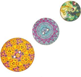 img 1 attached to 🔘 Juvale Wood Buttons for Crafts: 450 Pack, 2 Hole - Quality Craft Buttons for Creativity