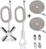 🎄 beaded ball fan pull chain set with extended length, christmas edition: connectors, pull loop, and 35.4 inches extension included! логотип