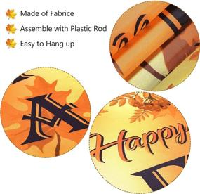 img 1 attached to 🍁 Orange Happy Fall Y'all: Vibrant Fall Harvest Porch Sign for Thanksgiving Decor, Autumn Door Sign with Pumpkin & Maple Leaf - Perfect for Fall Party, Garden Yard & Festive Ambiance