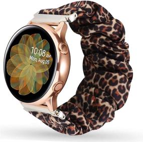 img 4 attached to Miimall Compatible Samsung Galaxy Active 2 / Watch 4 Scrunchie Band Wellness & Relaxation