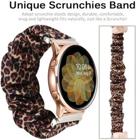 img 2 attached to Miimall Compatible Samsung Galaxy Active 2 / Watch 4 Scrunchie Band Wellness & Relaxation