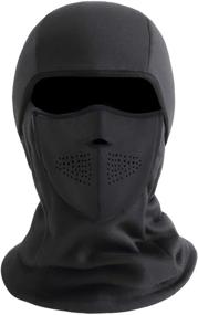 img 4 attached to ZERDOCEAN Cold Weather Balaclava Ski Mask | Winter Windproof Fleece Thermal Motorcycle Face Mask | Magnetic Design Neck Warmer - Black