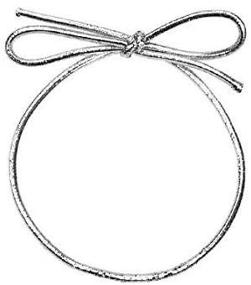 img 1 attached to 🎁 Crafty Silver Stretch Loops (6 inch) - Ideal for Easy Gift Wrapping and Crafts