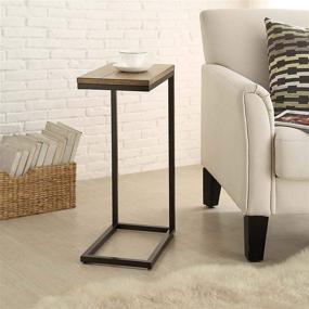 img 1 attached to Carolina Chair and Table Ashley 🪑 Computer Tray Table: Stylish Chestnut and Black Design