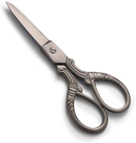 img 4 attached to HITOPTY 5-inch Vintage Scissors: Titanium-plated Stainless Steel Antique Shears for Craft, Embroidery, Crochet, Needlepoint, Knitting