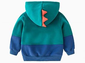 img 3 attached to 🦖 HZYBABY Cartoon Dinosaur Sweatshirt Pullover for Boys - Fashion Hoodies & Sweatshirts