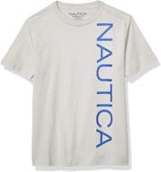 nautica short sleeve t shirt heather boys' clothing via tops, tees & shirts logo