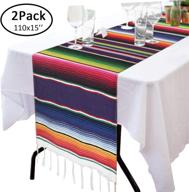 table runner 🌵 decorations with mexican blanket design логотип