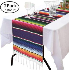 img 4 attached to Table Runner 🌵 Decorations with Mexican Blanket Design