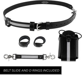 img 2 attached to 🔥 Enhanced Safety Bundle: Reflective Firefighter Anti-Sway Strap for Radio Strap, Radio Strap/Belt, & Firefighter's Radio Holder