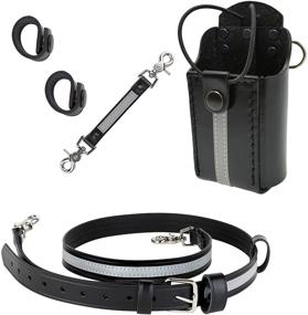 img 4 attached to 🔥 Enhanced Safety Bundle: Reflective Firefighter Anti-Sway Strap for Radio Strap, Radio Strap/Belt, & Firefighter's Radio Holder