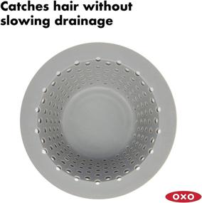 img 2 attached to Efficient Drain Protection for Showers & Tubs: 🛀 OXO Good Grips Silicone Shower & Tub Drain Protector