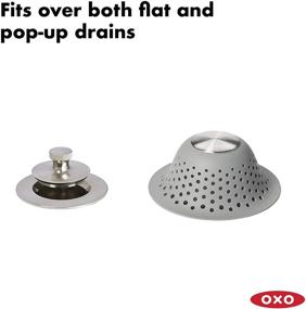 img 3 attached to Efficient Drain Protection for Showers & Tubs: 🛀 OXO Good Grips Silicone Shower & Tub Drain Protector