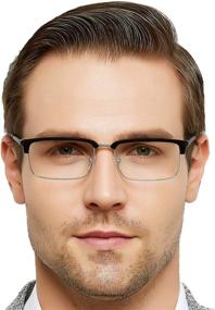 img 3 attached to 👓 OCCI CHIARI Men's Semi Rim Reading Glasses with Magnification Options: 0, 1.0, 1.25, 1.5, 2.0, 2.25, 2.5, 3.0, 3.5, 4.0, 5.0, 6.0