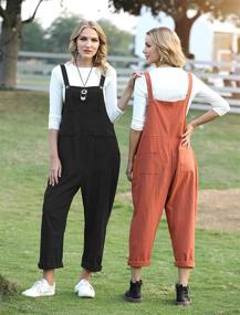 img 2 attached to 👗 Black Tapered Women's Jumpsuits, Rompers & Overalls by YESNO Clothing