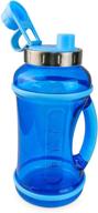 💧 premium 70oz sport water bottle with leakproof twist off lid - blue bottle water jugs for active lifestyle logo