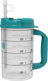 img 1 attached to 💧 Hydr-8 Time Marked 32oz Air Insulated Water Bottle Mug