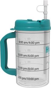 img 2 attached to 💧 Hydr-8 Time Marked 32oz Air Insulated Water Bottle Mug