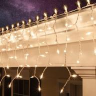 🎄 funpeny 8.5 ft christmas icicle lights: ul certified fairy lights for indoor outdoor holiday decor логотип