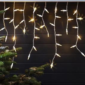 img 2 attached to 🎄 FUNPENY 8.5 FT Christmas Icicle Lights: UL Certified Fairy Lights for Indoor Outdoor Holiday Decor