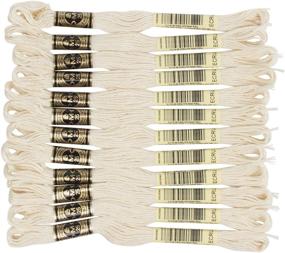 img 4 attached to 🧵 DMC 6-Strand Embroidery Cotton Floss in Ecru Shade