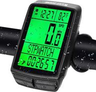 🚴 cyclespeed mini bike speedometer odometer wireless + waterproof display - large lcd backlight - multi-function bicycle speedometer mph alternative - ideal for mtb & road bikes logo