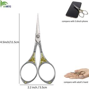 img 3 attached to 🌸 BIHRTC Stainless Steel European Vintage Floral Scissor: Ideal for Embroidery, Sewing, Craft, Artwork & Everyday Use