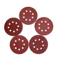 🪓 luckyway 100-piece sandpaper set for random orbital sander - 5 inch 8 hole hook and loop adhesive sanding discs with 60 120 180 240 320 grits logo