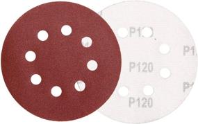 img 3 attached to 🪓 Luckyway 100-Piece Sandpaper Set for Random Orbital Sander - 5 Inch 8 Hole Hook and Loop Adhesive Sanding Discs with 60 120 180 240 320 Grits