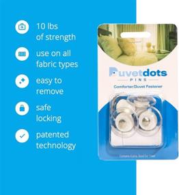 img 3 attached to 🛏️ Duvet Dotz: Strong Magnetic Duvet Fasteners with Key - Secure and Stylish Bedding Solution (1 Set or 4 - Enough for 1 Bed)