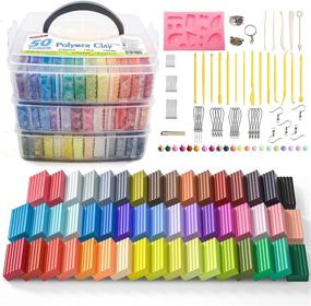 img 4 attached to 🎨 Shuttle Art Polymer Clay Kit - 50 Vibrant Colors, 1.2 oz/Block, Non-Toxic, Complete with Tools & Accessories - Ideal DIY Gift for Kids