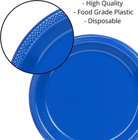 img 2 attached to 🍽️ Premium Inch Plastic Dessert Plates for Food Service Equipment & Disposable Supplies