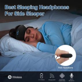 img 2 attached to 😴 Enhance Your Sleep and Fitness with MUSICOZY Sleep Headphones Bluetooth Sport Headband - Waterproof and Wireless