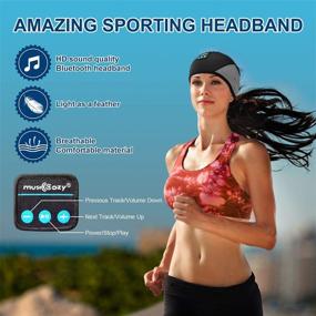 img 3 attached to 😴 Enhance Your Sleep and Fitness with MUSICOZY Sleep Headphones Bluetooth Sport Headband - Waterproof and Wireless