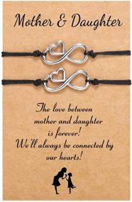 img 4 attached to Соединяйте их: браслеты "Сердечные Желания", идеальный подарок на день рождения и Рождество для мамы и дочери.