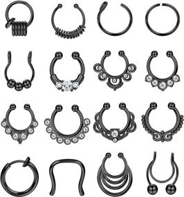 img 4 attached to BodyBonita Stainless Clicker Piercing Jewelry Women's Jewelry