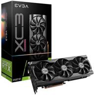 видеокарта для игр evga geforce rtx 3070 xc3 ultra gaming, 8 гб gddr6, система охлаждения icx3, argb подсветка, металлическая задняя панель, lhr. логотип