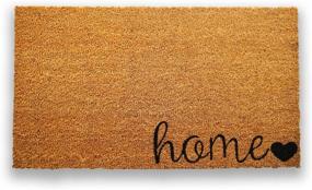 img 4 attached to 🚪 Coco Coir Door Mat | Heavy Duty Backing, Home Doormat, 17”x30” Size | Easy to Clean and Durable Entry Mat | Vibrant Color & Sizing for Indoor/Outdoor Use | Stylish Home Decor