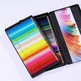 img 2 attached to 🖍️ Nyoni Oil-Based Colored Pencils Set of 72 - Perfect for Artists, Beginners, Students | Excellent Coloring, Blending, and Layering | High-Quality Drawing Supplies