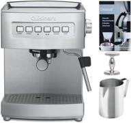 ☕ кофеварка cuisinart em-200np1 espresso maker bundle: программируемая машина с давлением 15 бар, порошок для удаления накипи, темпер, и кувшин для вспенивания (4 предмета) логотип