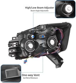 img 1 attached to DWVO Headlights Compatible 2004 2015 Replacement