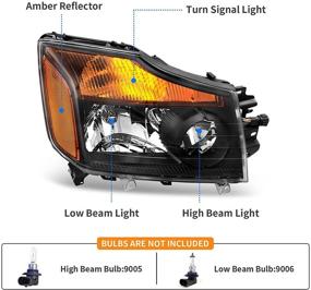 img 2 attached to DWVO Headlights Compatible 2004 2015 Replacement