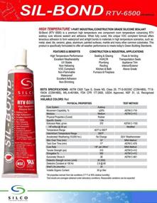 img 3 attached to High-Temperature Industrial Construction Grade Red Silicone - Sil-Bond RTV 6500 (2.8oz)