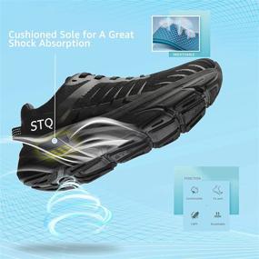 img 2 attached to STQ Women's Breathable Cushioned Running Shoes with Arch Support - Ideal for Walking, Tennis, and All-Day Comfort