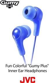 img 3 attached to Черные наушники JVC Gumy Earbud - мощный звук, надежная посадка, комфортабельные с силиконовыми вставками S/M/L.