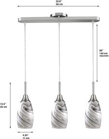 img 1 attached to ✨ Exquisite BELDI 1933-P3 Peak Ceiling Pendant Fixtures: Elevate your Décor with Style