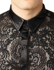 img 1 attached to ZEROYAA Floral Shirts: Elevate Your Style with the Through 02 White Men's Clothing Collection