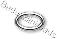 💍 100-pack of silver plated oval 18 gauge open jumpring jewelry ring findings (6mm x 4mm) logo