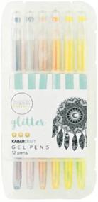 img 1 attached to Kaisercraft Glitter Gel Pen Set - 12 Colors - Multi-Colour - 8.5 x 17 x 3 cm